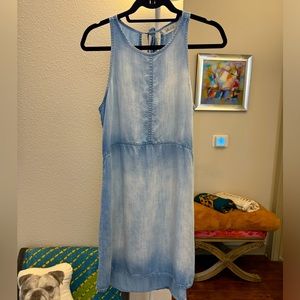 Bella Dahl Open Back Halter Dress in Mist Wash (Sz S)